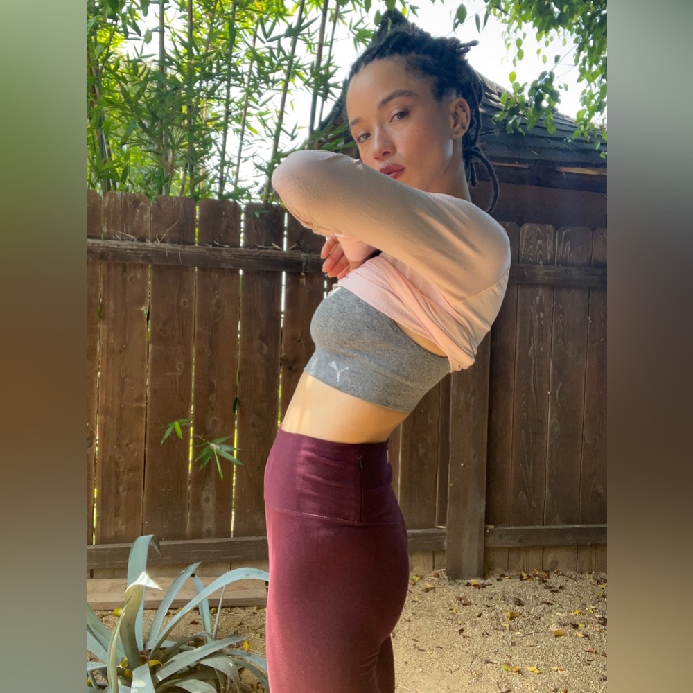 Vuori Maroon Workout Leggings